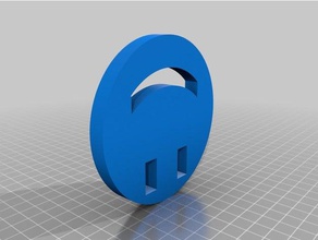 happy smiley facee token 3d printing 3d print model - Mito3D