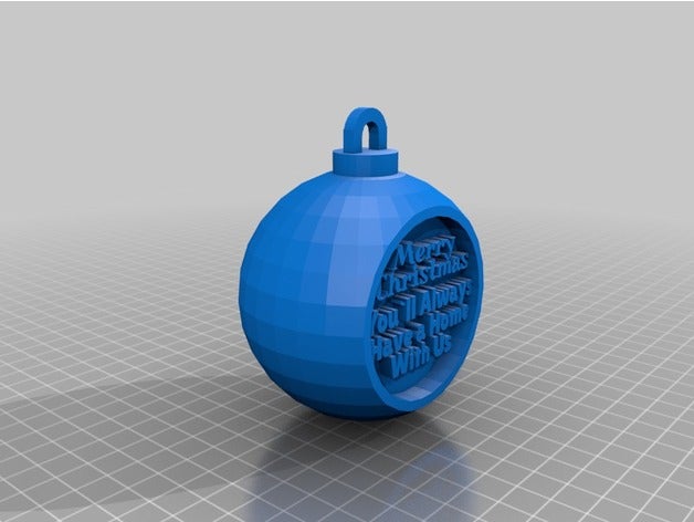 frohe Weihnachten Dekor angepasst 3D print model - Mito3D