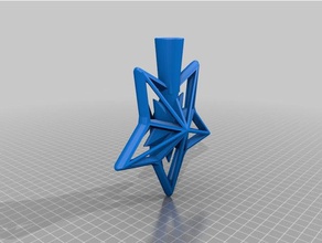 l'étoile en haut de l'arbre noël etoile sommet sapin noel décor 3d print model - Mito3D