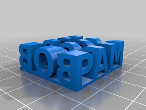 pambob sculptures personnalisé 3d print model - Mito3D
