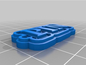 marcador 2 chaveiros personalizado 3d print model - Mito3D