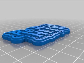 yeniden rulo yaralar Anahtarlık özelleştirilmiş 3d print model - Mito3D