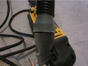 dewalt vacuum hose adaptor airlock dwv9000 diy 32mm multitool adapter woodshop 3d print model - Mito3D