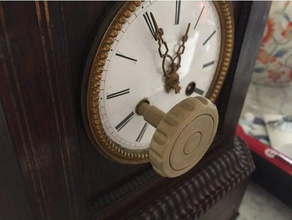 winding key clock pendulum hand tools clef horloge pendule remontage 3d print model - Mito3D