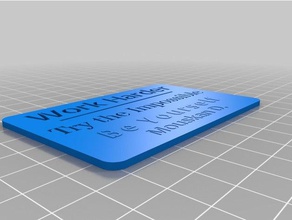 d office personalizado 3d print model - Mito3D