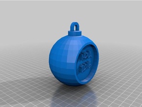 kerstbal nova decoración personalizado 3d print model - Mito3D