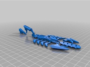 escorpião de mecha brinquedos jogos robô 3d print model - Mito3D