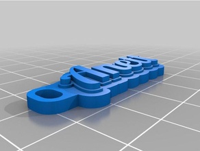 anett kulcstart&oacute i portachiavi personalizzato 3d print model - Mito3D