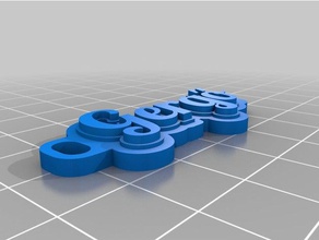 gerg kulcstart&oacute llaveros personalizado 3d print model - Mito3D