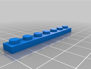 lego 7x1 1 3 construção brinquedos personalizado 3d print model - Mito3D