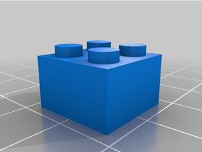 4x2 lego de la construcción los juguetes personalizado 3d print model - Mito3D