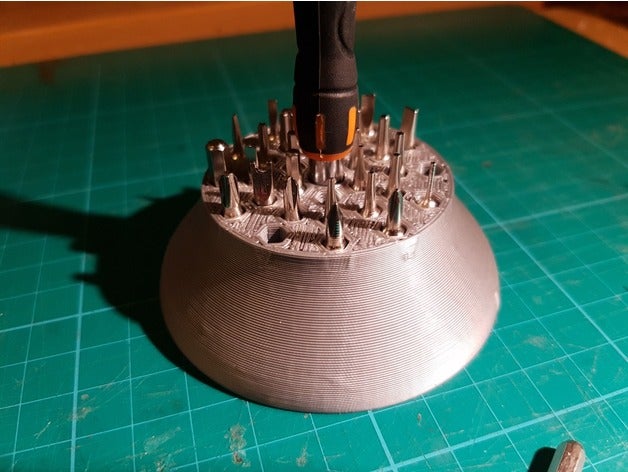 mini-multi-Schraubendreher stehen tool Inhaber - Boxen base Werkzeug-Halter 3D print model - Mito3D