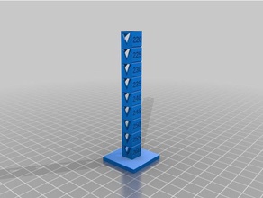 abs temp tower 260-220 3d printing tests customized 3d print model - Mito3D