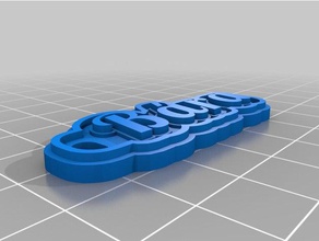 bara privesek keychains customized 3d print model - Mito3D