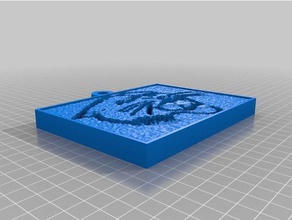 panther logotipo 2d a arte personalizado 3d print model - Mito3D