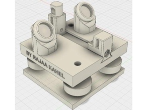 stable transport approprié de tension courroie vol l'extrudeuse 3d l'imprimante pièces tendeur kossel 2020 mini roue 3d print model - Mito3D