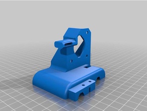 e3d titan extrusora de prusa i3 transporte a impressora partes v6 lite montagem ventilador x-transporte 3d print model - Mito3D