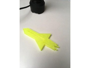 fusée coller poussoir art outils remixchallenge 3d print model - Mito3D