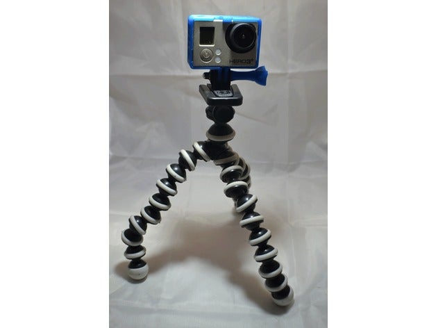 burbuja trípode de cámara acción adaptador gopro hero 3 4 monte el gorila gorillapod gorilla pod joby sjcam montaje en xiaomi yi 3D print model - Mito3D