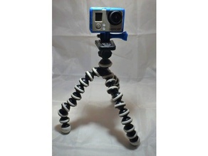 bulle trépied caméra d'action de l'adaptateur gopro hero 3 4 montage gorille gorillapod gorilla pod joby sjcam la monture xiaomi yi 3d print model - Mito3D