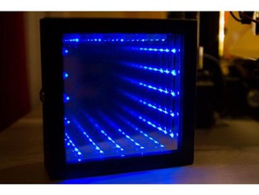 infinito espelho led gadgets a arte cubo diy lâmpada leds diodo emissor de luz 3d print model - Mito3D