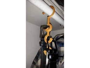3 belt hanger household holder closet clothes hook hangers 3d print model - Mito3D