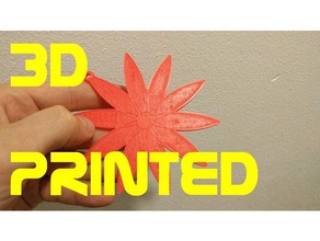 red flower decor 3d print model - Mito3D