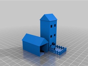 maison garage 3d l'impression 3d print model - Mito3D