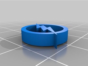 símbolo de relâmpago arte 3d print model - Mito3D