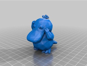 geglättet psyduck cartoon-Augen Kreaturen pokemon 3d print model - Mito3D