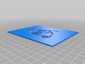 ackbar pochoir art outils personnalisé 3d print model - Mito3D