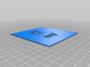 chewbacca estêncil a arte as ferramentas personalizado 3d print model - Mito3D
