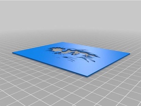 chewbacca pochoir 2 l'art des outils personnalisé 3d print model - Mito3D