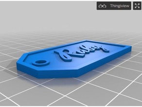 personalized parametric gift tags custom remix signs logos christmas customizer name tag 3d print model - Mito3D
