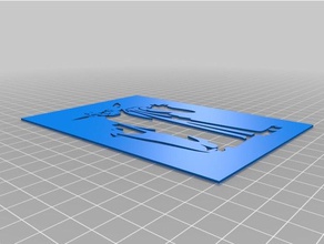 yoda Schablone 2 Kunst tools angepasst 3d print model - Mito3D