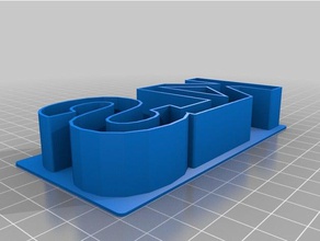kls texto del cortador de la galleta cocina comedor personalizado 3d print model - Mito3D