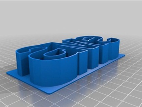 sms text cookie cutter kitchen dining customized 3d print model - Mito3D