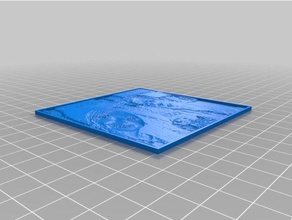 my customized lithophane salty pig 2d art 3d print model - Mito3D