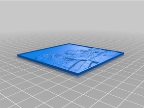 my customized lithophane me mom beach 2d art 3d print model - Mito3D
