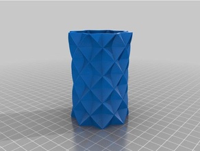 Diamant-vase Dekor angepasst 3d print model - Mito3D