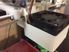 mendel90 e3dv6 fan duct printer parts 3d print model - Mito3D
