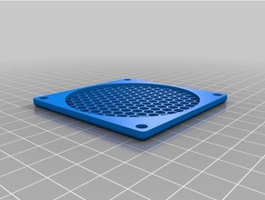 my customized generic fan guard filter mesh bees nest parts 3d print model - Mito3D