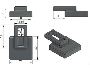 la superficie de anclaje montaje hogar 3d print model - Mito3D