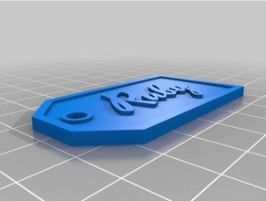 roslyn etiqueta de regalo signos logotipos personalizado 3d print model - Mito3D