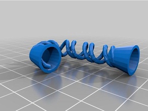 double helix Wasserhahn Bad dna openscad Tippen Sie auf 3d print model - Mito3D