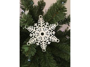 postmodern kar tanesi dekor Noel süslemeleri yılbaşı süsü 3d print model - Mito3D