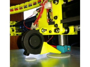 radial ventilateur cd-bot 3d de l'imprimante pièces c-bot conduits ventilation 3d print model - Mito3D