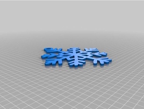 snowflake 1 art 3d print model - Mito3D