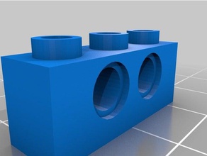 Schlüsselanhänger lego-Stein Bau - Spielzeug angepasst 3d print model - Mito3D