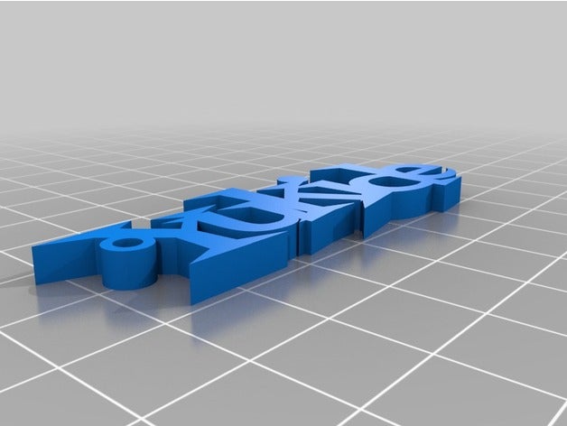 minha simples personalizado nomeado chaveiro chaveiros 3D print model - Mito3D